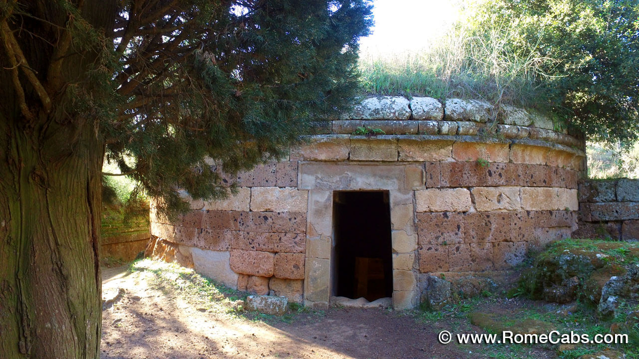 Cerveteri Banditaccia Etruscan Necropolis excursion from Civitavecchia