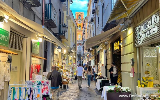 Day Trips to Herculaneum, Sorrento and Amalfi Coast Tour from Rome - charming square