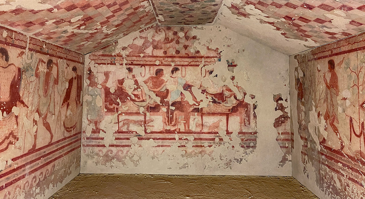 Tomb of the Triclinium Archaeological Museum of Tarquinia Tours from Rome