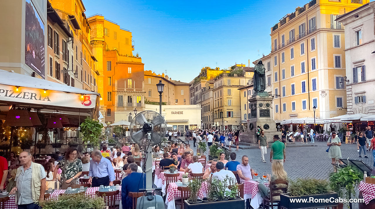 Campo de' Fiori most beautiful must see squares in Rome private tours