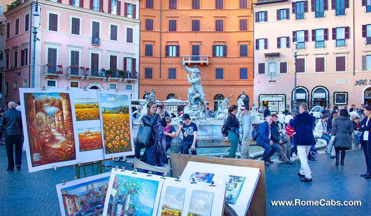 Piazza Navona Rome luxury tours RomeCabs