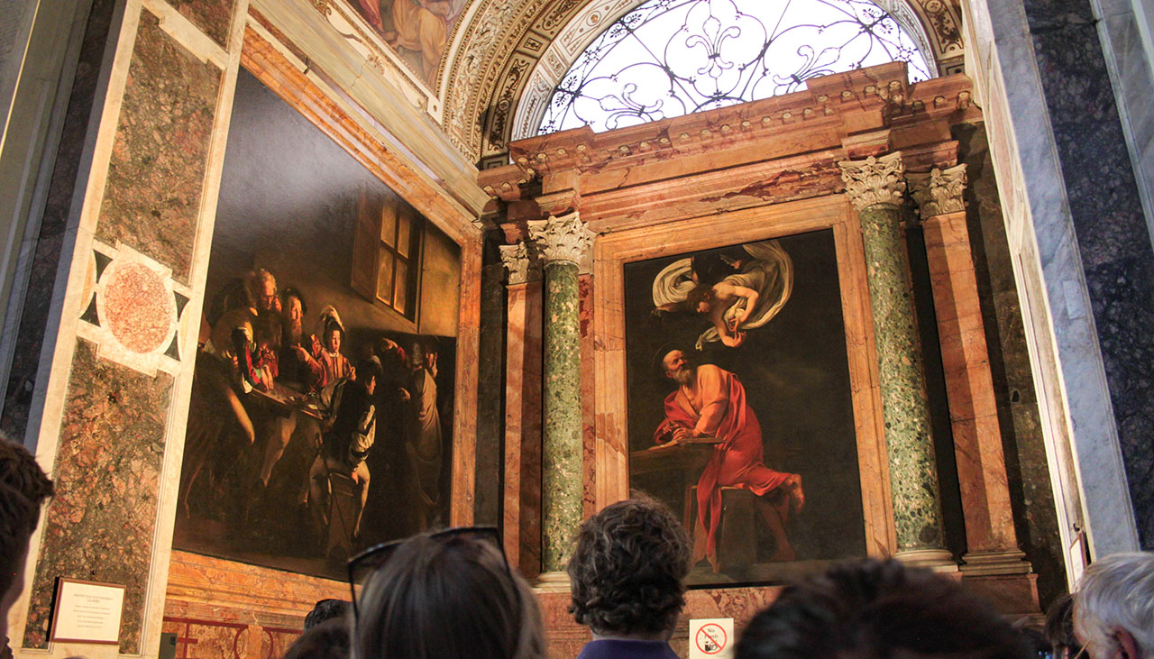 Church of San Luigi dei Francesi Caravaggio What to see near Piazza Navona Rome