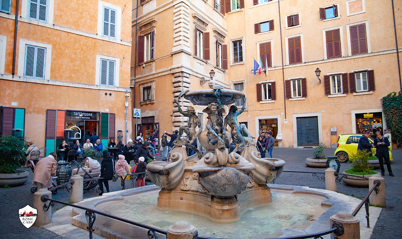  Piazza Mattei - Turtle Fountain Square unique off beaten path squares in Rome private tours in limo