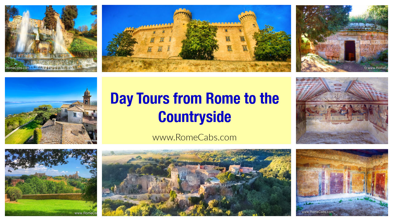 Best Day Tours from Rome to Countryside RomeCabs luxury tours