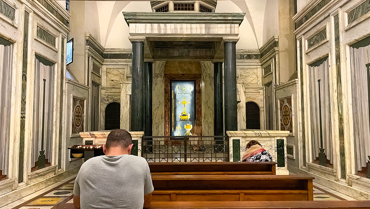 What to See Inside the Basilica of the Holy Cross in Jerusalem relics Pilgrim Churches in Rome Jubilee 2025
