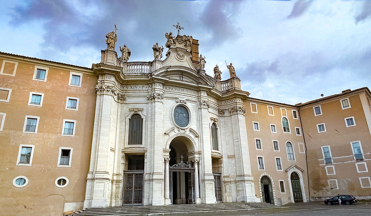 Basilica of the Holy Cross in Jerusalem Basilica di Santa Croce in Gerusalemme Pilgrim churches in Rome Jubilee 2025
