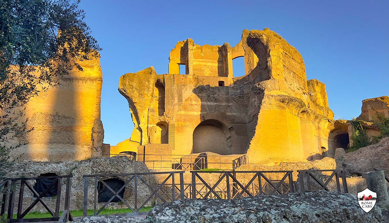 Greek and Latin Libraries Ancient Roman Wonders of Hadrian's Villa Tivoli day trips from Rome Cabs RomeCabs