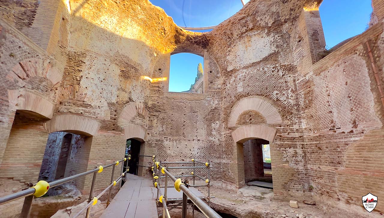 Architectural Grandeur of the Great and Small Baths Hadrian's Villa Tivoli day trips from Rome private tours