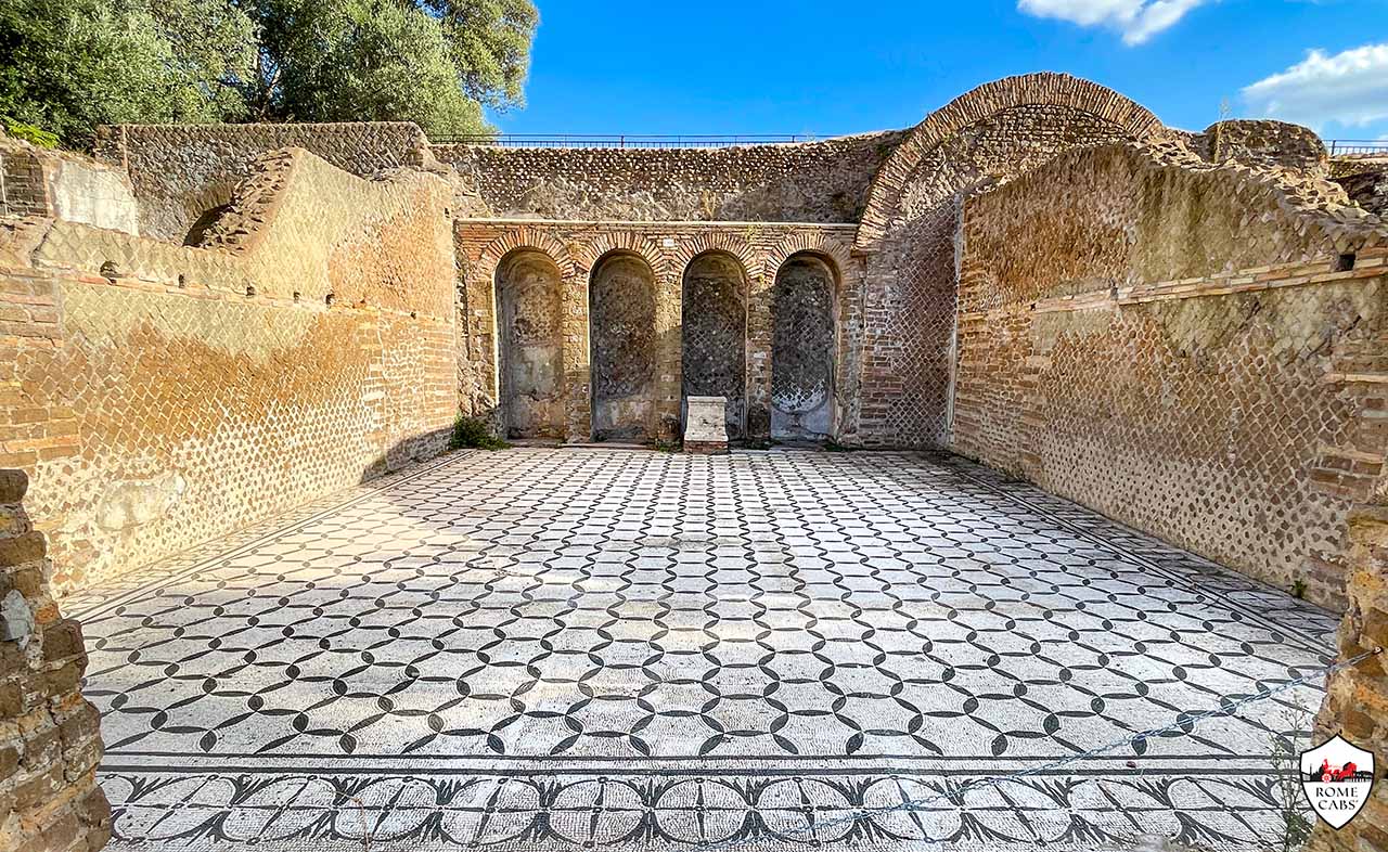Hospitalia Lavish Guest Quarters Hadrian's Villa Tivoli Tour from Rome Cabs RomeCabs