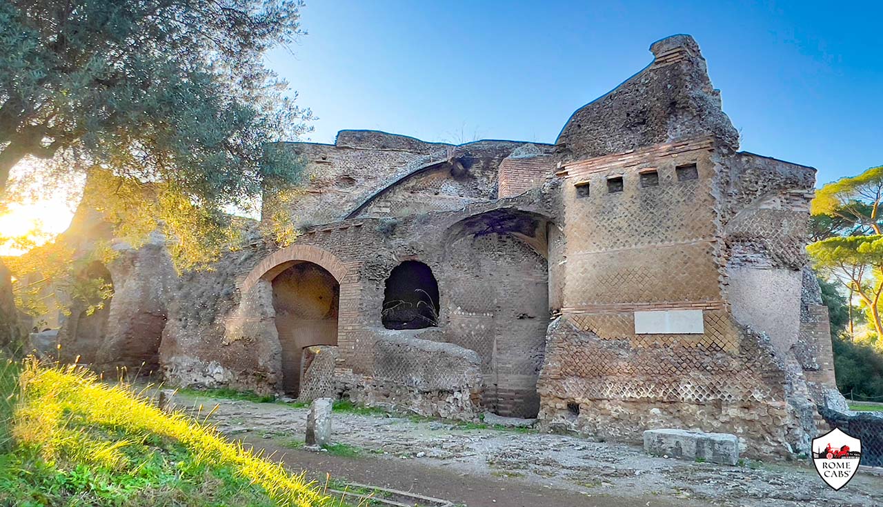 . Greek and Latin Libraries Hadrian's Villa Adriana Must see Sights in Tivoli tours from Rome Cabs RomeCabs