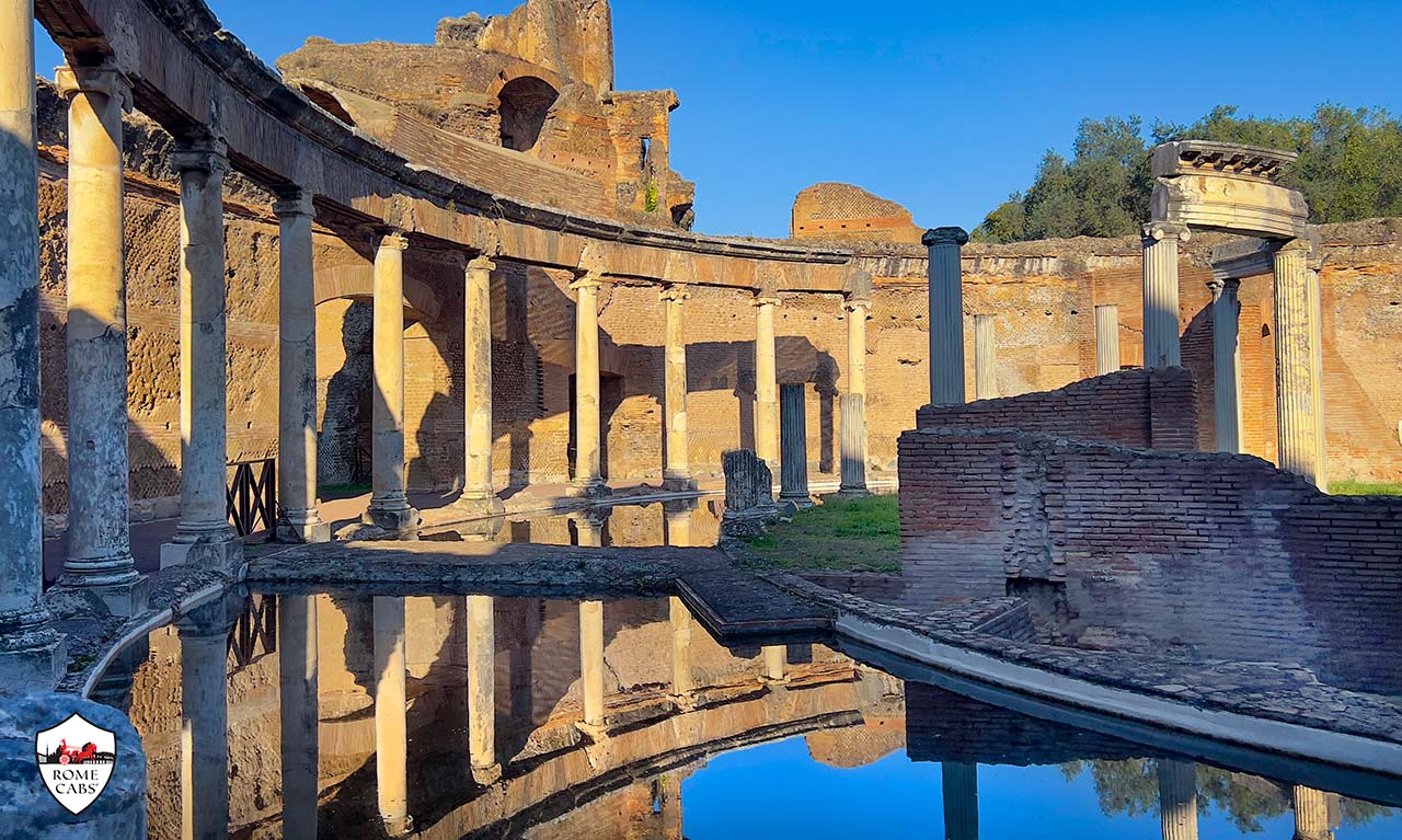 Maritime Theater Wonders of Hadrian’s Villa in Tivoli Tours from Rome in limo