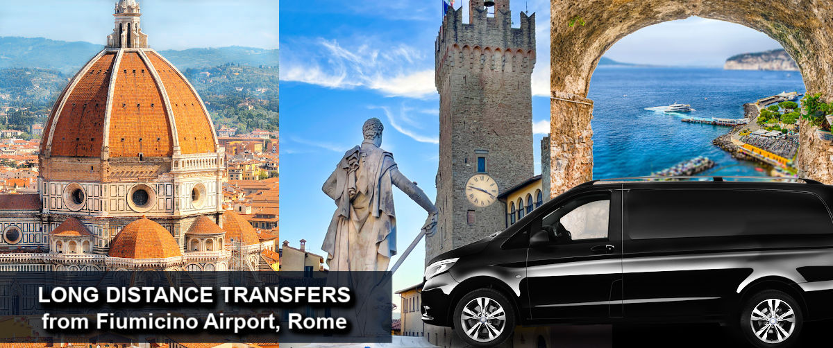 RomeCabs Transfers from Rome Airport to other cities in Italy