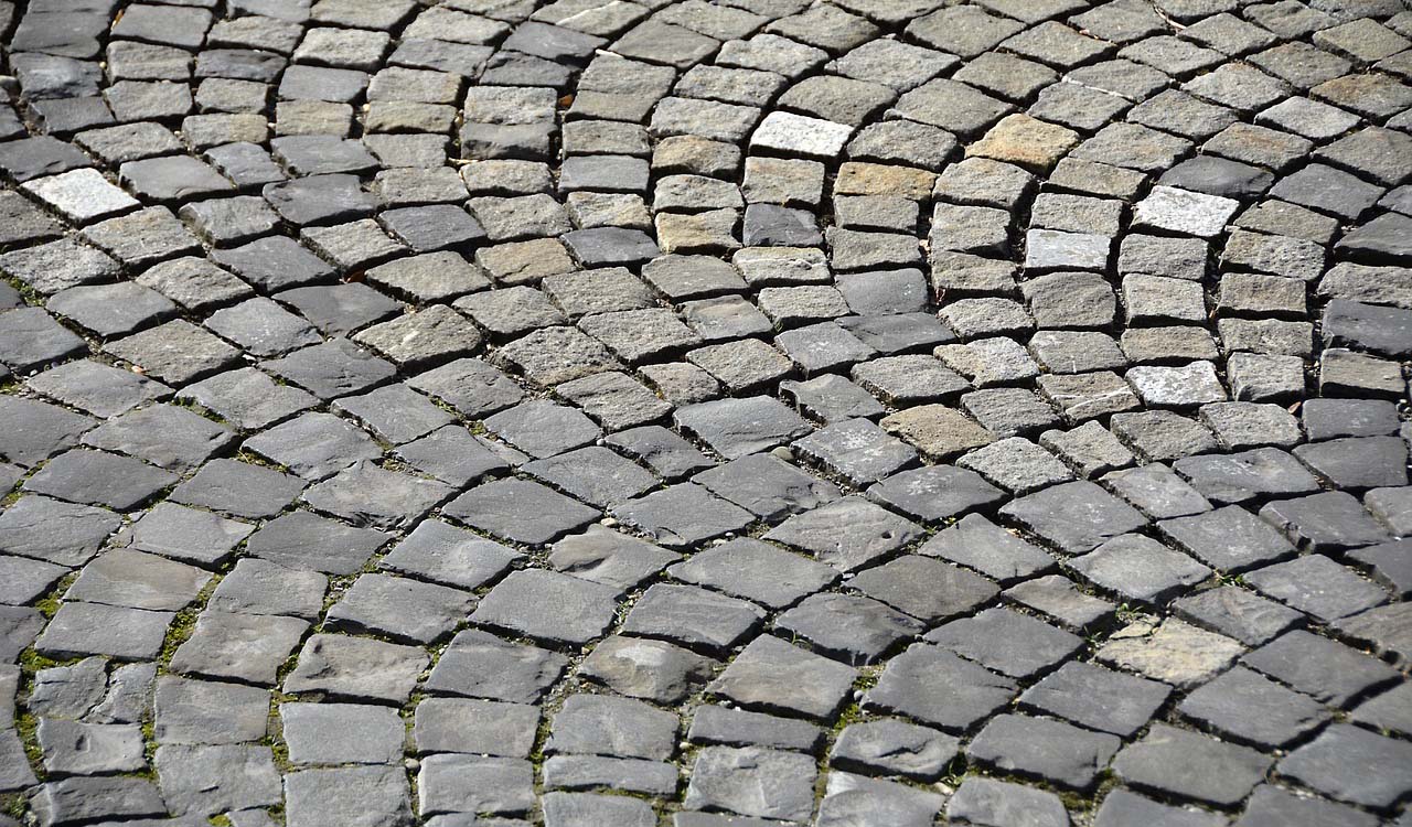 Cobblestone Streets and Squares in Rome