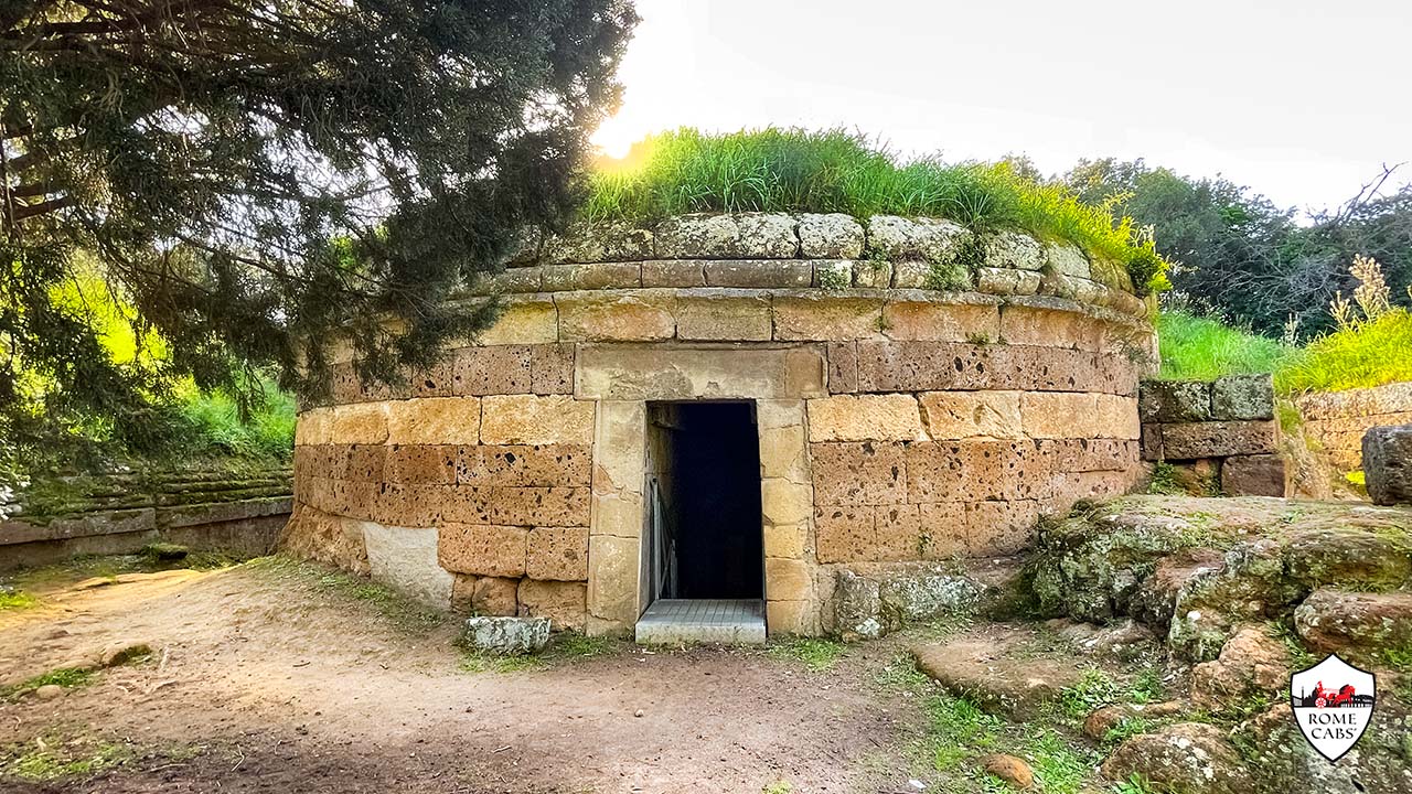 Round Tumulus Tombs Banditaccia Etruscan Necropolis Rome Countryside Tours