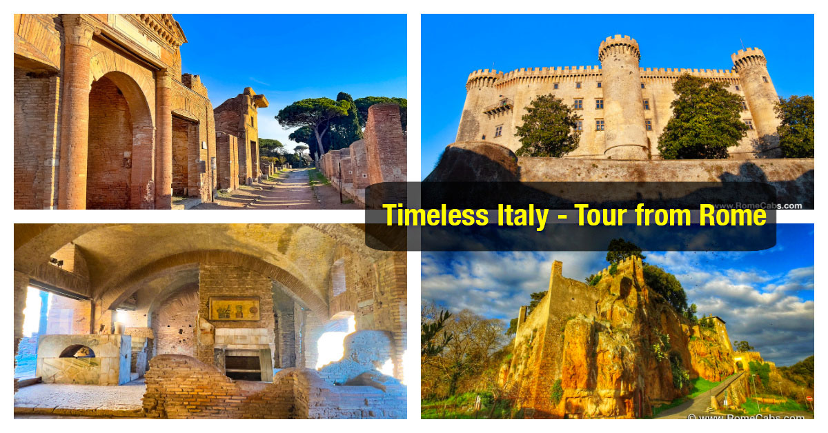 Timeless Italy  Day Tour from Rome to Ostia Antica, Ceri, and Bracciano Castle RomeCabs